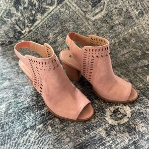 Restricted Women's Blush Pink Peep-Toe Sandals